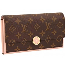 Louis Vuitton Flore Wallet Monogram Canvas Rose Balerine m64586