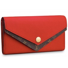 Louis Vuitton Double V Wallet Monogram Taurillon bőr Rubis m64317