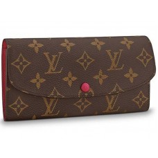 Louis Vuitton Monogram Vászon Emilie Pénztárca Fukszia M60697