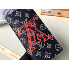 Louis Vuitton Monogram Fejjel Lefelé Lefelé Vászon Brazza Pénztárca m62893