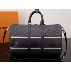 Louis Vuitton Monogram Eclipse Keepall Bandouliere táska 45 Flash m43413
