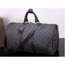 Louis Vuitton Monogram Eclipse Vászon Keepall 50 Válltáska