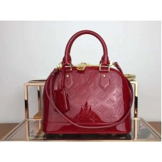 Louis Vuitton Monogram Vernis Alma Bb Pomme D'Amour m91607