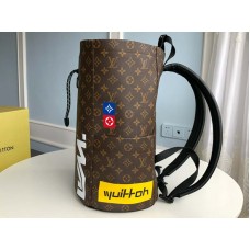 Louis Vuitton Monogram Vászon Kréta Mintás Hátizsák Barna M44615