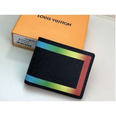 Louis Vuitton Taiga bőr többfunkciós pénztárca színes szegéllyel m30952