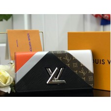 Louis Vuitton Epi Bőr Twist Pénztárca Fekete-barna m60996