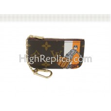 Louis Vuitton Monogram Groom Pochette Cles Orange