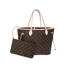 Louis Vuitton Monogram Neverfull Mm Fukszia