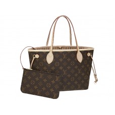 Louis Vuitton Monogram Neverfull Pm Bézs